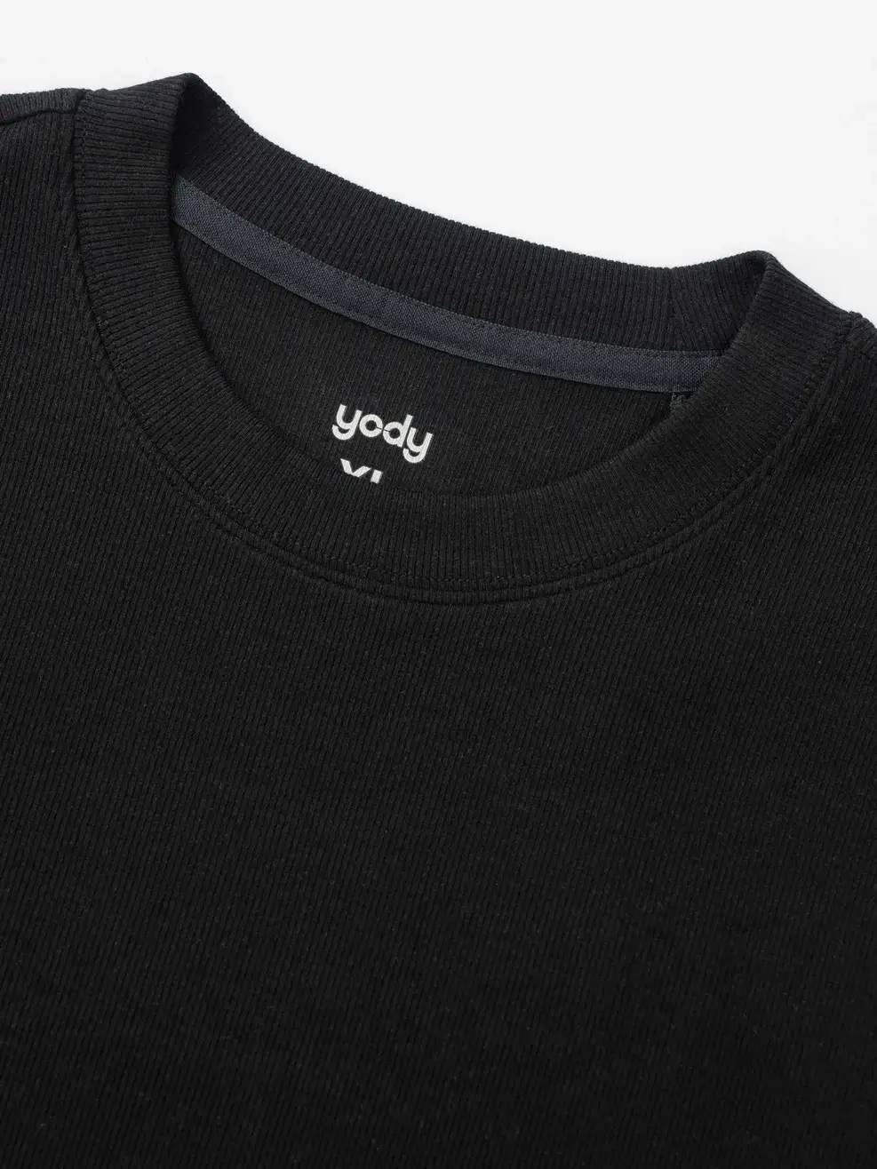 Áo Phông Nam Slim Fit Rib Khang Test - ĐEN  - 0